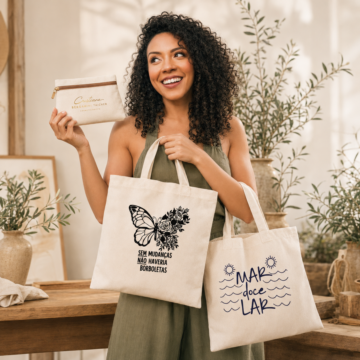 Produção artesanal da Donna Onça Ateliê