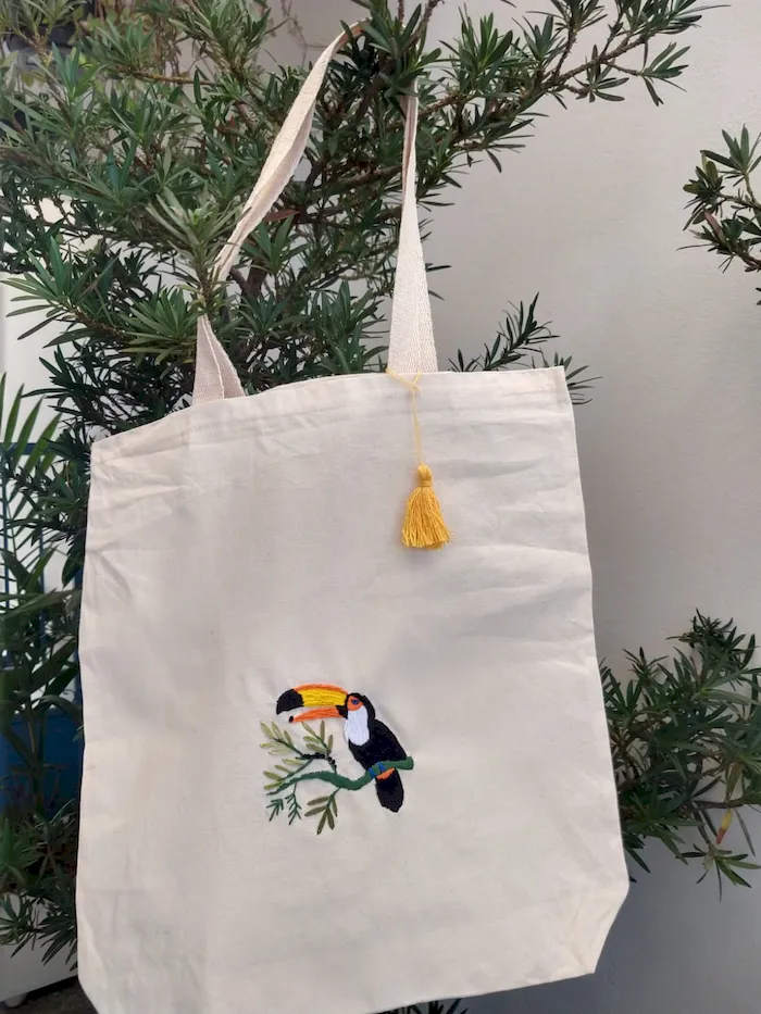 Produto em algodão cru Donna Onça Ateliê 35