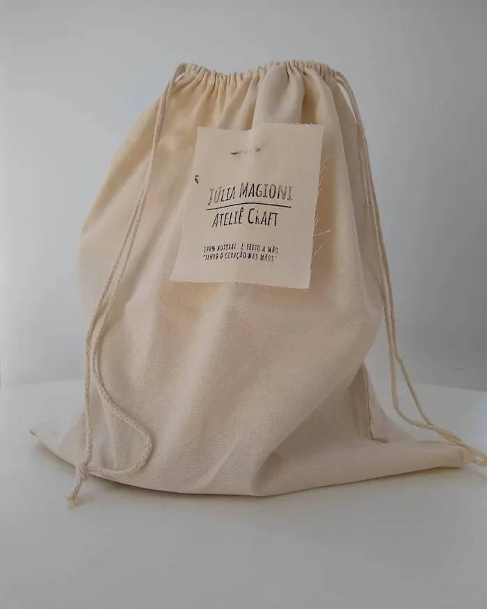Produto em algodão cru Donna Onça Ateliê 58