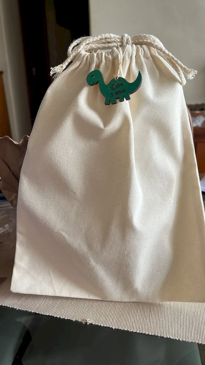 Produto em algodão cru Donna Onça Ateliê 60