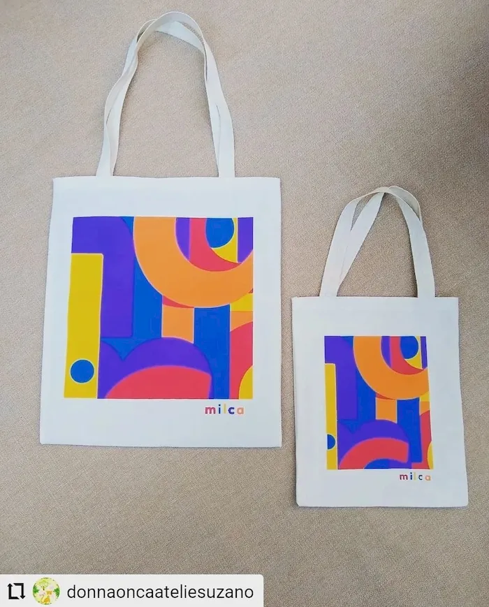 Produto em algodão cru Donna Onça Ateliê 63