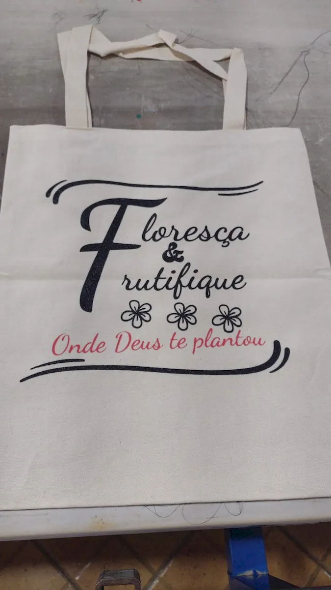 Produto em algodão cru Donna Onça Ateliê 8